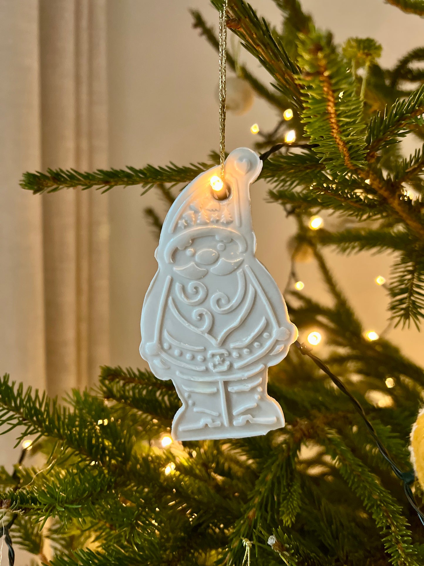 Kerstman in porselein