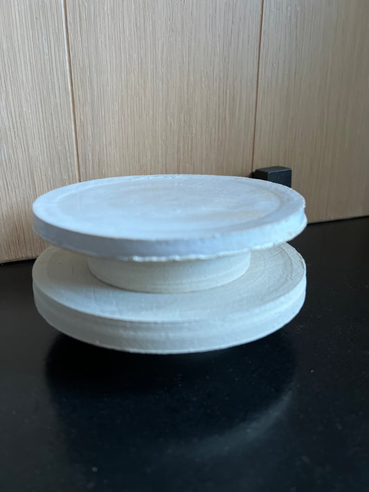 Taartschotel beige laag klein